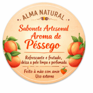 Sabonete Artesanal Aroma de Pêssego