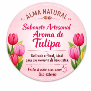 Sabonete Artesanal Aroma de Tulipa